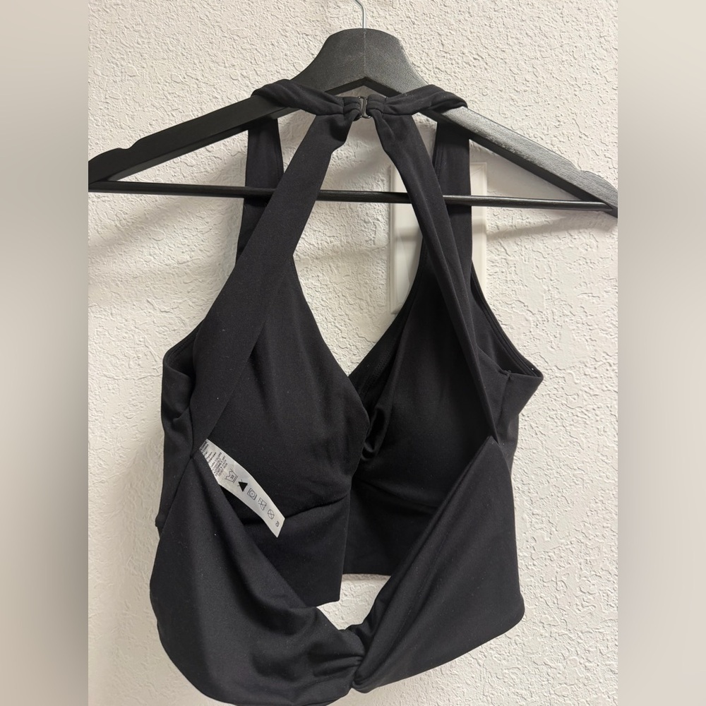 Open Back Black Women's tank or workout tank L